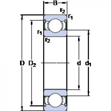 ตลับลูกปืน 6221-2Z SKF