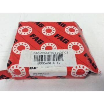 FAG 6210-2RSR-C3 Deep Groove Ball Bearing