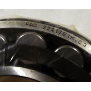 1 NEW FAG 22217E1K.C3 SPHERICAL ROLLER BEARING