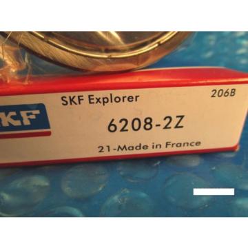 SKF 6208 2Z, ZZ, Deep Groove Roller Bearing (NSK, NTN, FAG, FAFNIR 208KDD)