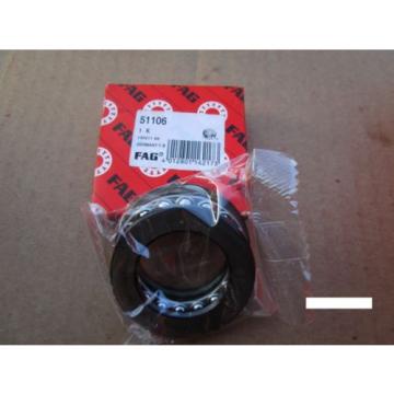 FAG 51106, Grooved Race Thrust Bearing (=2 NTN, NSK, SKF,)