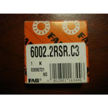 FAG, Sealed Deep Groove Ball Bearing, 15mm x 32mm x 9mm, 6002.2RSR.C3 /0567eHE0