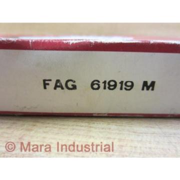 Fag 61919 M 61919M Ball Bearing 61919A