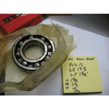 FAG RLS13  Ball race  bearing. 1 5/8&#034;id x 3 1/2&#034; od x 15/16&#034; wide.