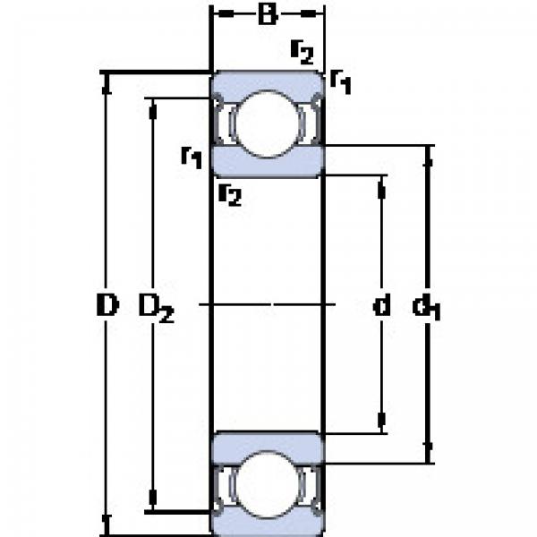 ตลับลูกปืน 6221-2Z SKF #1 image