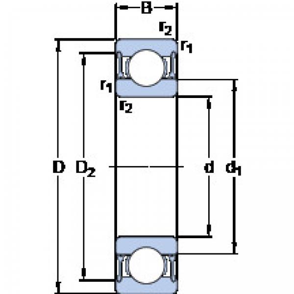 ตลับลูกปืน 6206-2RZTN9/HC5C3WT SKF #1 image