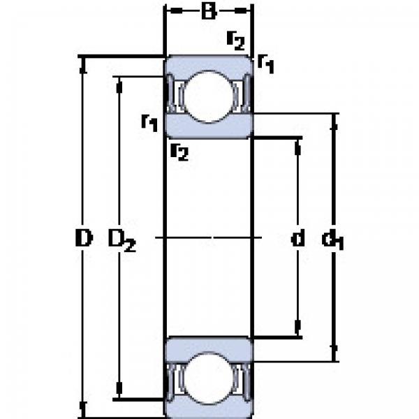 ตลับลูกปืน W 61817-2RS1 SKF #1 image