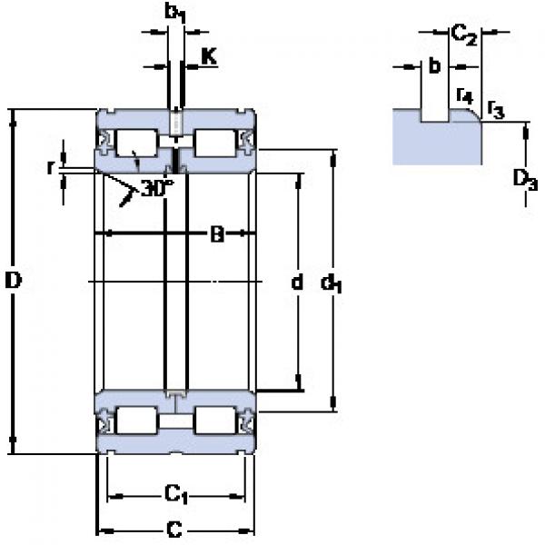 ตลับลูกปืน 319436 DA-2LS SKF #1 image