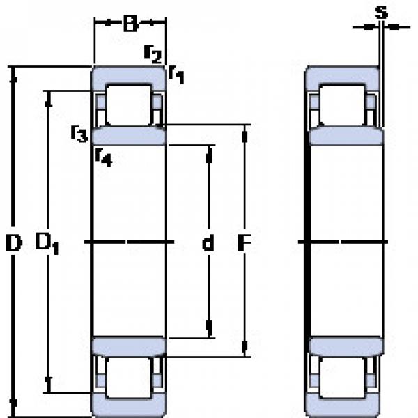 ตลับลูกปืน NU 2217 ECP SKF #1 image