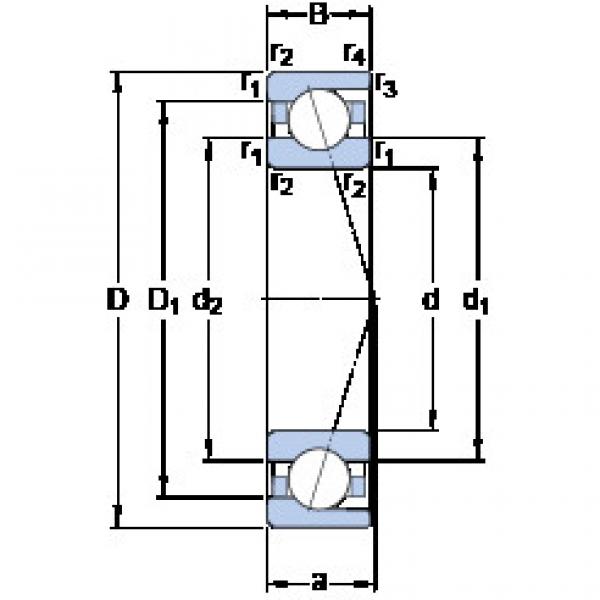 ตลับลูกปืน 71900 CD/HCP4A SKF #1 image