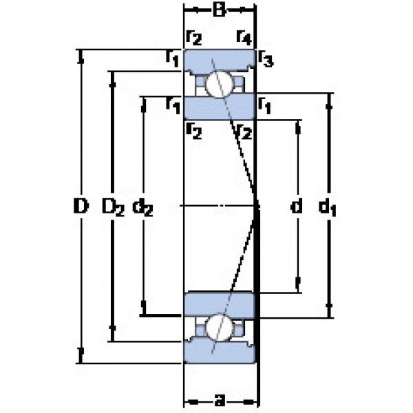 ตลับลูกปืน 7024 ACB/P4A SKF #1 image