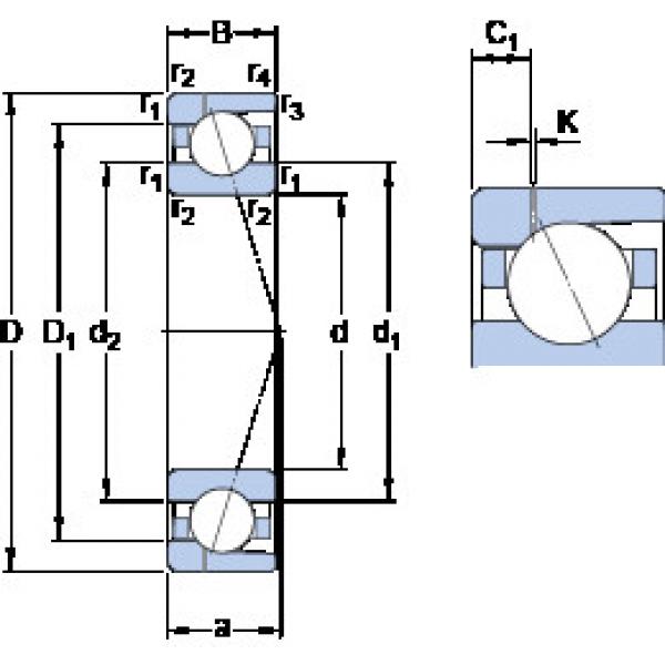 ตลับลูกปืน 71934 CD/HCP4AH1 SKF #1 image