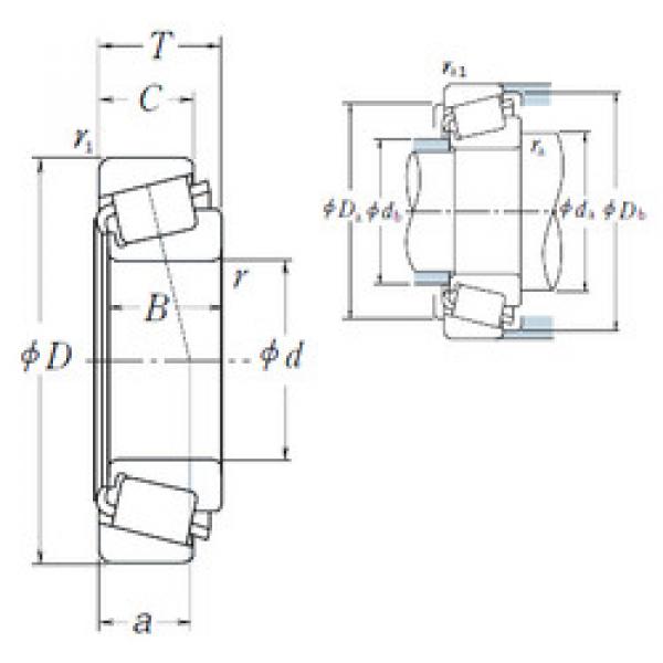 ตลับลูกปืน HM231140/HM231110 NSK #1 image