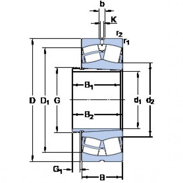 ตลับลูกปืน 22214 EK + AH 314 G SKF #1 image