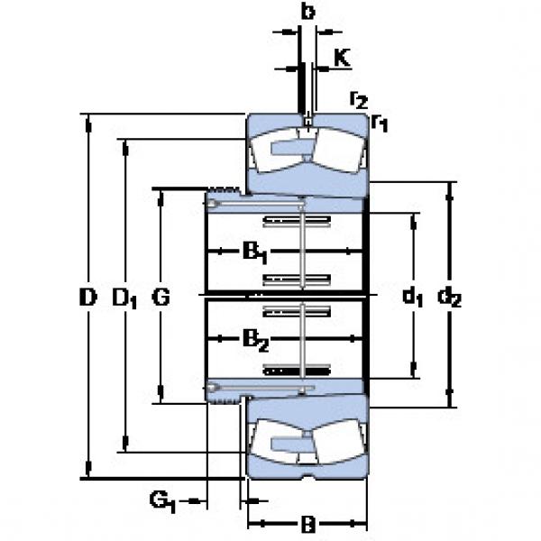 ตลับลูกปืน 240/630 ECK30J/W33 + AOH 240/630 G SKF #1 image