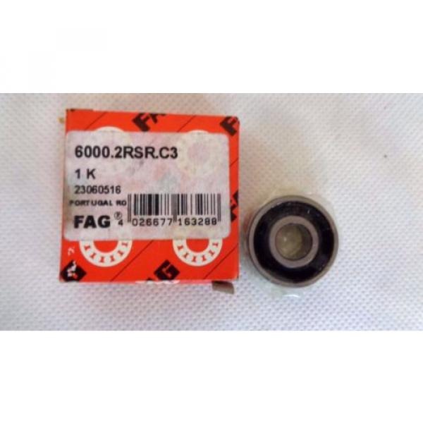 NEW IN BOX FAG 6000.2RSR.C3  BALL BEARING #4 image