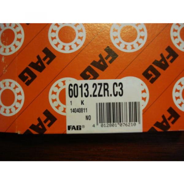 FAG Radial Ball Bearing Dbl Shielded, 65mm x 100mm x 18mm 6013.2ZR.C3 2250mDE2 #5 image