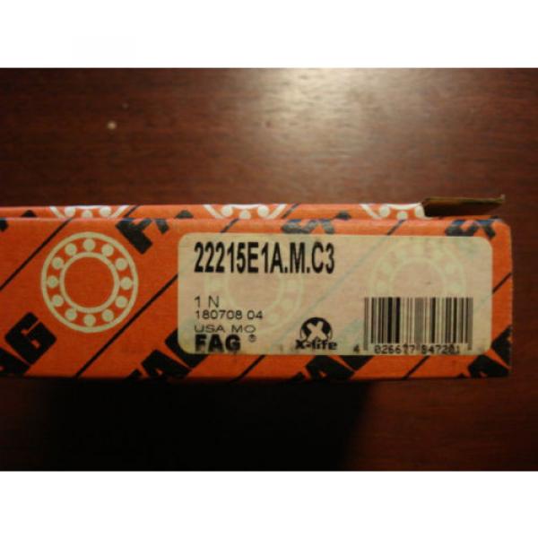 FAG 22215E1A.M.C3 Spherical Roller Bearing, 75mm x 130mm x 31mm, USA, 8188eFE3 #5 image