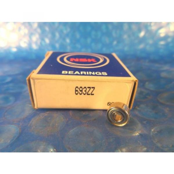 NSK 693ZZ, 693 2Z Single Row Deep Groove Radial Ball Bearing (SKF, NTN, FAG) #3 image