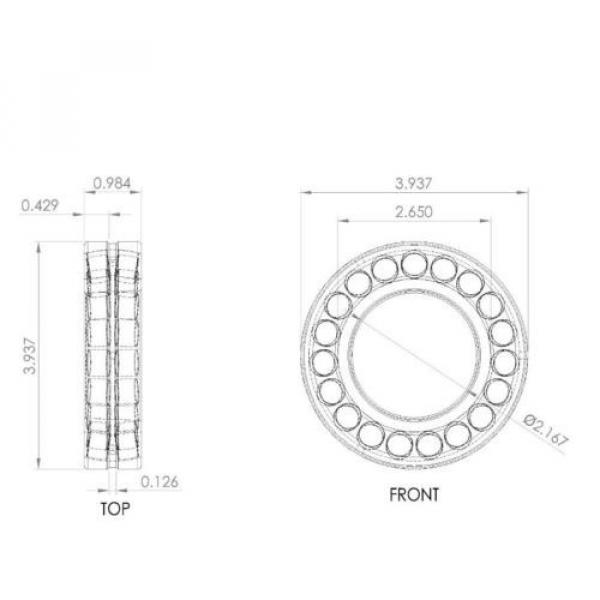 FAG 22211E1K Spherical Roller Bearing Tapered Bore, Steel Cage, Normal Clearance #5 image