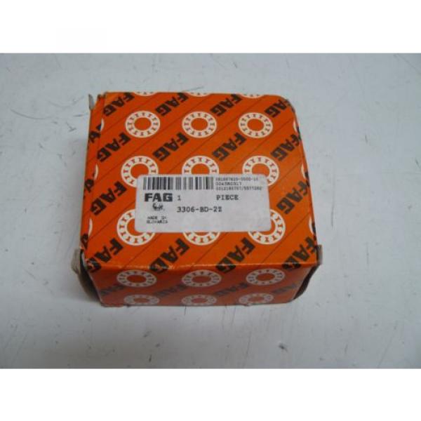 NEW FAG 3306-BD-2Z ANGULAR CONTACT BALL BEARING #2 image