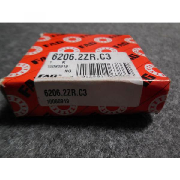 NEW FAG 6206.2ZR.C3 SHIELDED BEARING #5 image