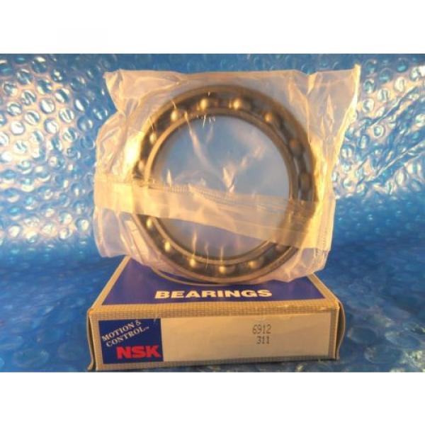 NSK 6912 Radial Ball Bearing, (NSK, KOYO,NACHI, FAG, SKF 61912) #3 image