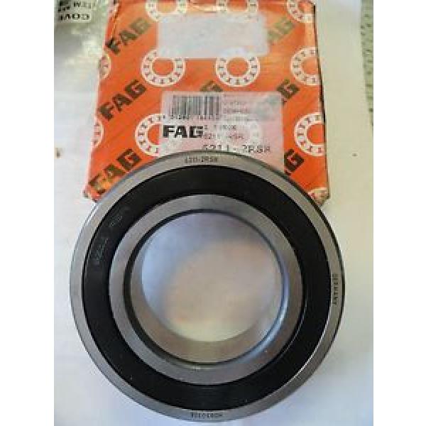 FAG 6211-2RSR Deep Grove Bearing, 55MM X 100MM X 21MM #5 image