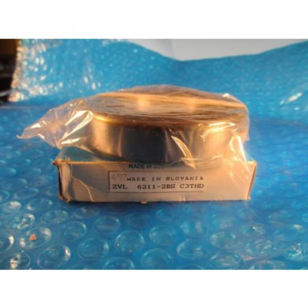 ZVL Slov​akia 6211 2RS C3 Deep Groove Roller Bearing (=2 SKF, Fag, Fafnir 211PP) #2 image