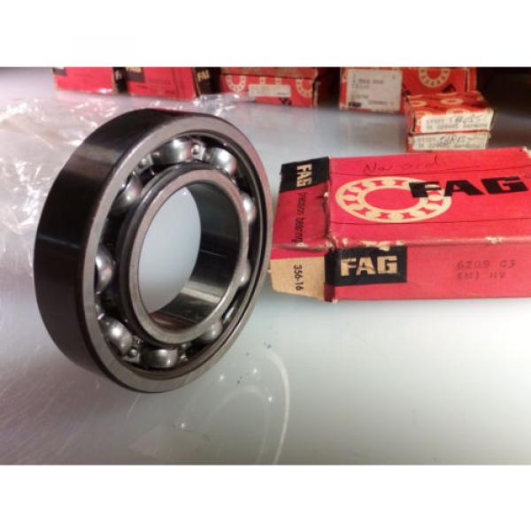 FAG 6209-C3 DEEP GROOVE BALL BEARING, SINGLE ROW, OPEN, STEEL CAGE, C3 CLEARA... #5 image