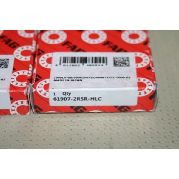 (Lot of 2) FAG 61907-2RSR-HLC Radial Deep Groove NTN JAPAN BEARING **NEW** #3 image