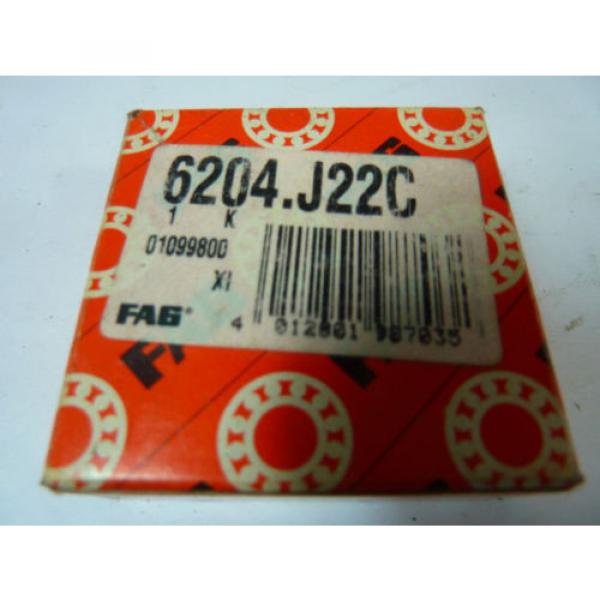 FAG 6204.J22C Single Row Ball Bearing ! NEW ! #5 image