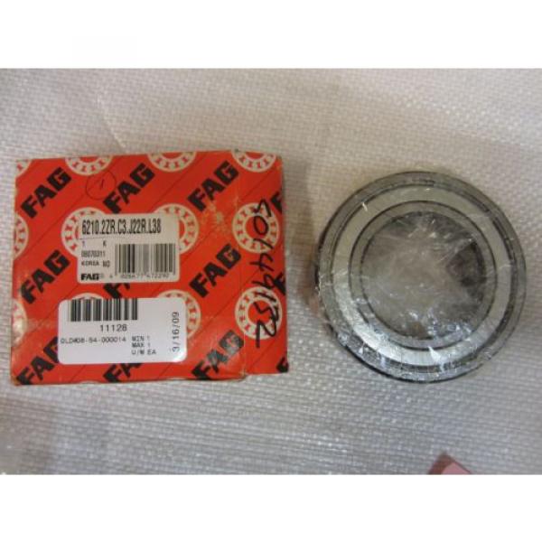 FAG 6210.2ZR.C3.J22R.L38 BEARING  416821-2L  - NOS #3 image