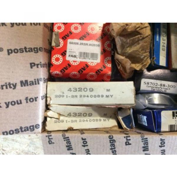 20 NTN JAPAN BEARING in 1 box, NOS, SKF, MRC, FAG, RBC, 6209 J, SR 2940089 MY, DPP5 FS428 #2 image