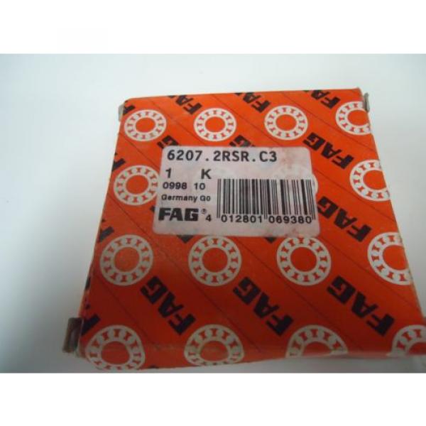 FAG BEARING 6207.2RSR.C3 62072RSRC3 &#034;NEW&#034; #2 image